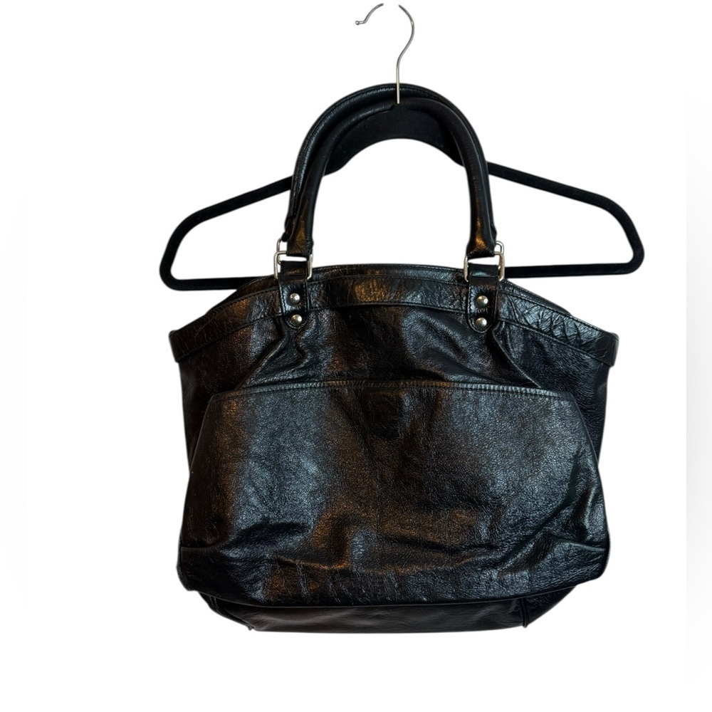 Vanessa Bruno Black Leather Tote Bag